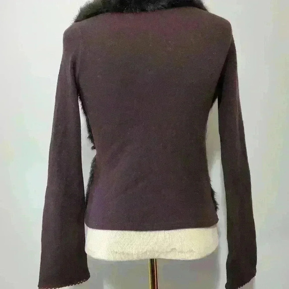 Extra Italia black angora and wool sweater jacket. size small - Picture 6 of 11